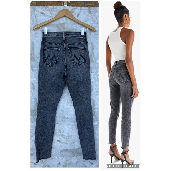 Mother - Stunner Zip Ankle Step Fray Skinny Jeans in Train Stops size 25 - Picture 2 of 12